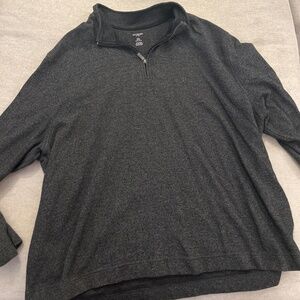 Grey 2XL Quarter Zip Sweater